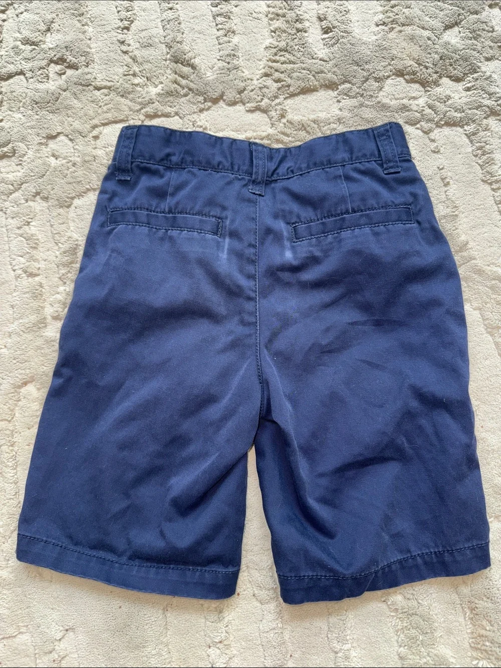 Gymboree Prep Fit Navy Flat-Front Shorts 7